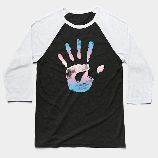 Trans Handprint Baseball T-Shirt by Ryot